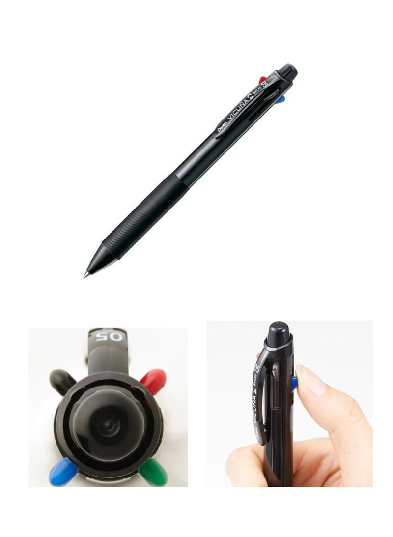 Pentel عبوة من 02 - قلم حبر جاف بنتل فيكونا مع قلم رصاص ميكانيكي متعدد - Image 5